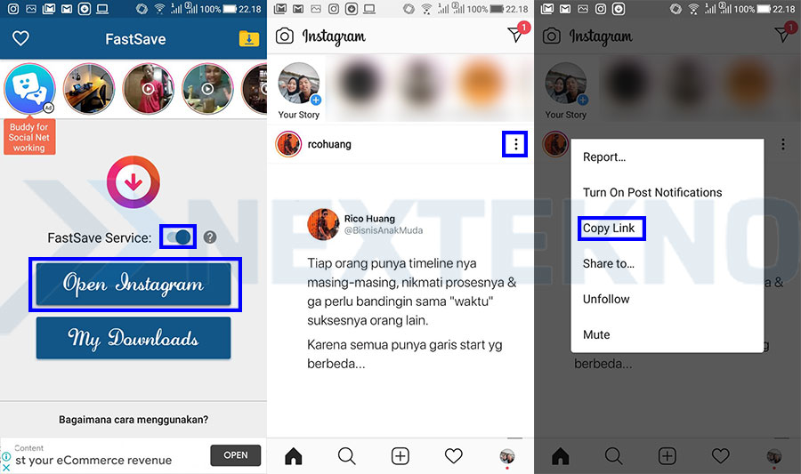 cara download foto dan video di instagram