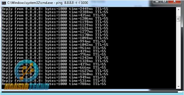 cara melihat kecepatan internet dengan cmd