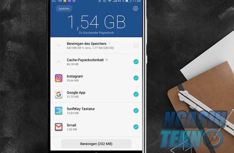 cara membersihkan cache android