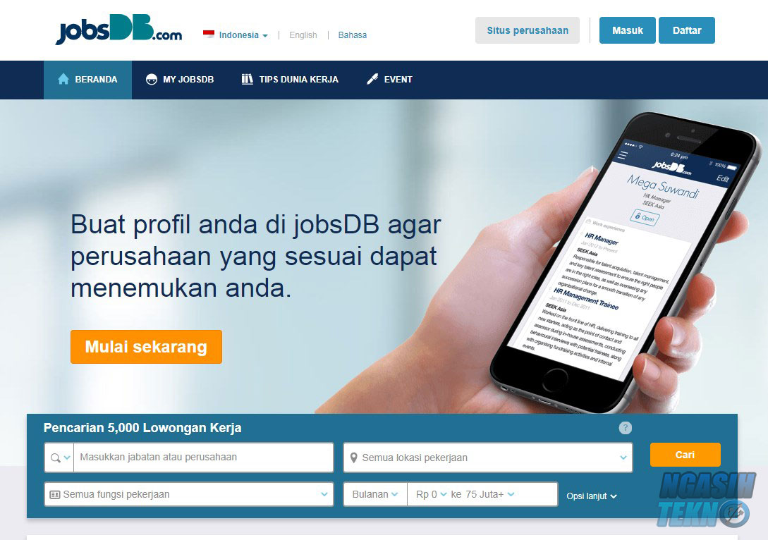 situs untuk mencari lowongan pekerjaan