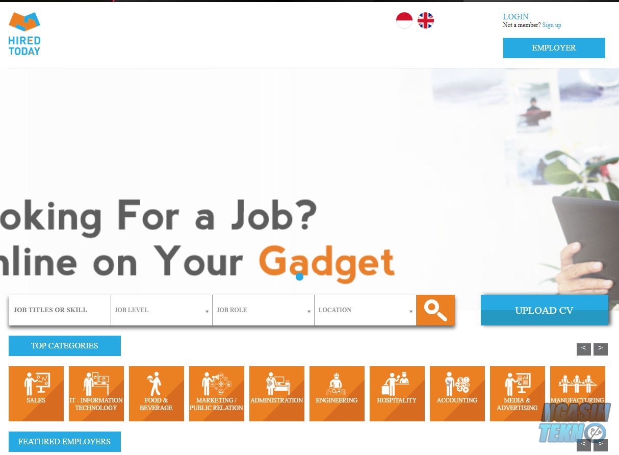 situs untuk mencari lowongan pekerjaan - NexTekno