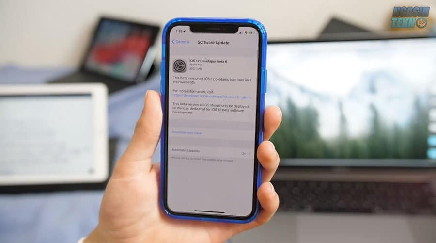 cara download dan install ios 12 public beta