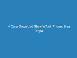 4 Cara Download Story WA di iPhone, Bisa Tanpa Aplikasi!