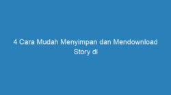 4 Cara Mudah Menyimpan dan Mendownload Story di Instagram