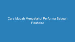 Cara Mudah Mengetahui Performa Sebuah Flashdisk