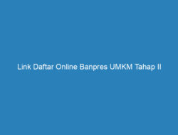 Link Daftar Online Banpres UMKM Tahap II Yogyakarta