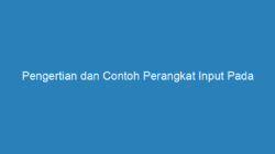 Pengertian dan Contoh Perangkat Input Pada Komputer