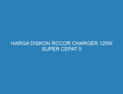 HARGA DISKON RCCOR CHARGER 120W SUPER CEPAT 5 PORT (3 USB + TYPE-C)