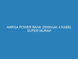 HARGA POWER BANK 20000mAh 4 KABEL SUPER MURAH